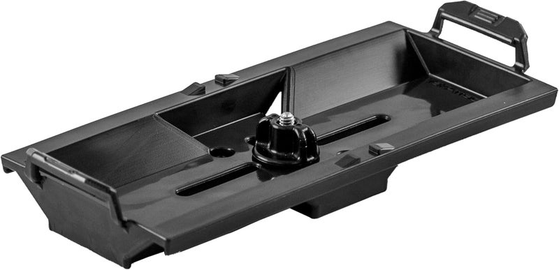 YakAttack TracPak Quick Release Mounting Base | Compatible with Track Mount Storage Boxes | Includes T-Bolt, Knob & Surface Mount Hardware | Micro Adjustment Slots | Made in USA - Image 1